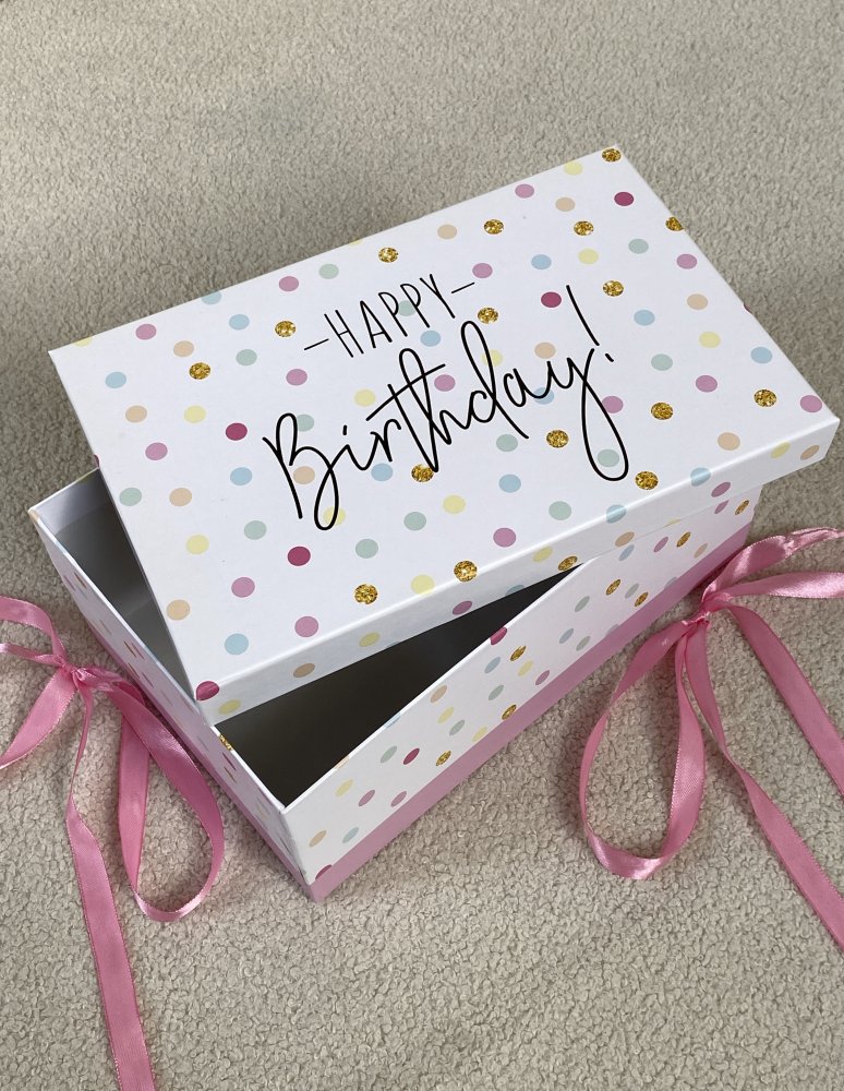 Подарочная коробка "Happy Birthday" 26 × 17 × 10,5 см 72451497\25