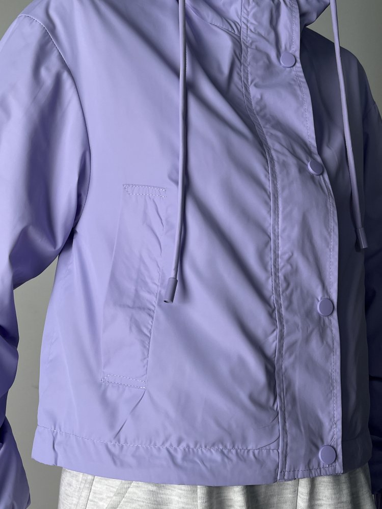 Ветровка укороченная с капюшоном 72452895\854