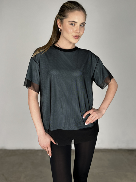 Футболка с сеткой SHOPDAANNA 72459678\20
