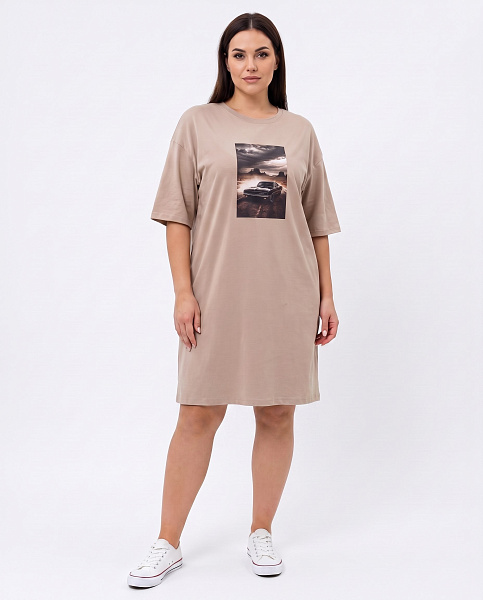 Платье - футболка с принтом SHOPDAANNA 72463573\323