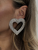 Серьги сердце со стразами 72459939\448