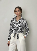 Рубашка SHOPDAANNA с анималистичным принтом 72456102\44