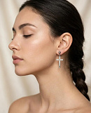 Серьги крестики 72463379\448