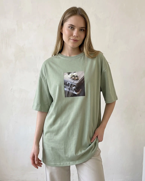 Футболка с принтом SHOPDAANNA 72462864\805