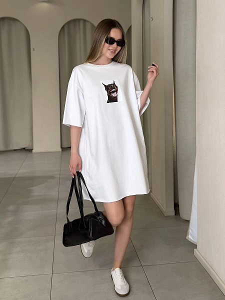 Платье - футболка с принтом SHOPDAANNA 72463086\25