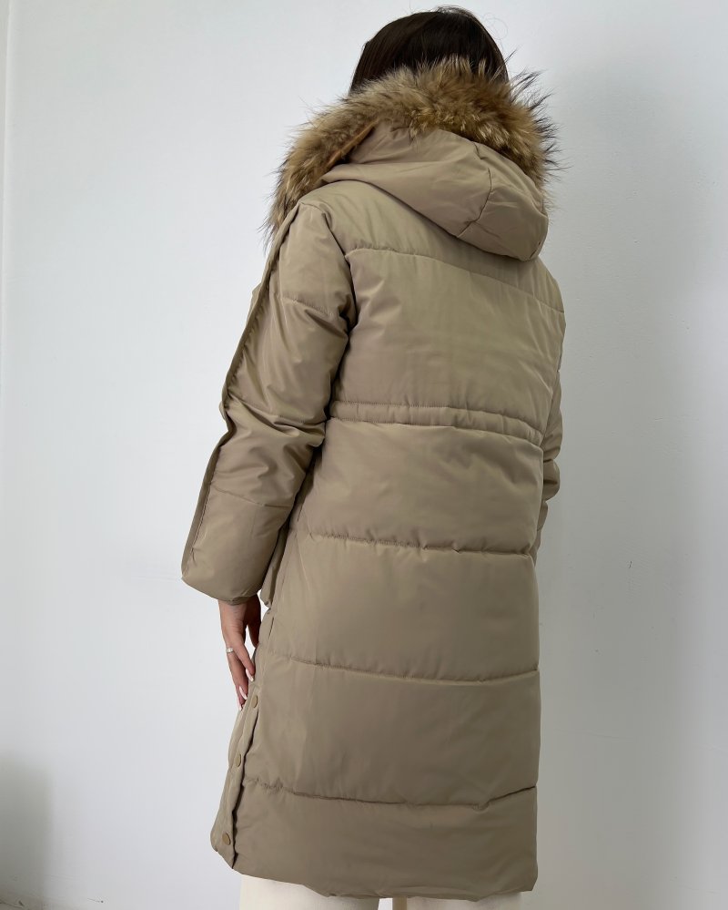 Куртка удлиненная с капюшоном (зима) 72430204\19
