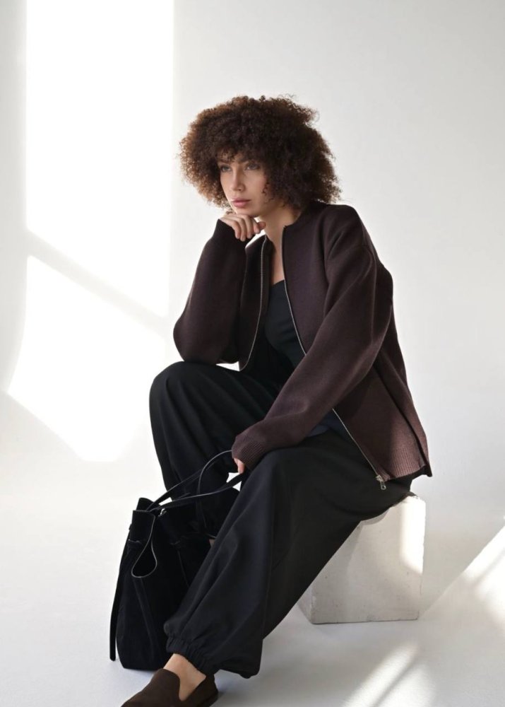 Джемпер на молнии 72461064\1013