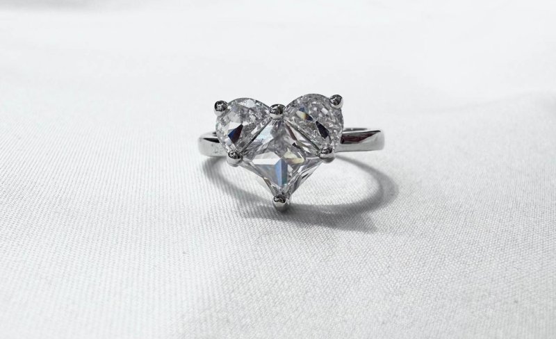 Кольцо с сердечком 72462253\448