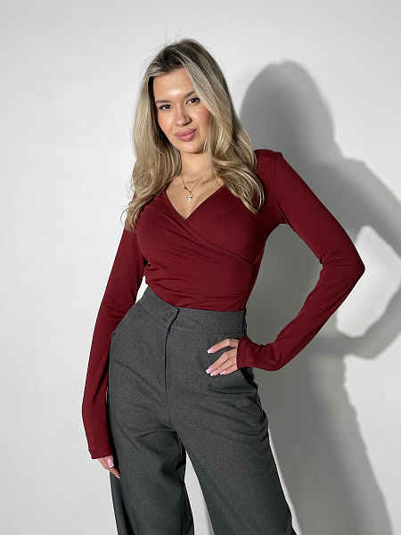 Лонгслив на запах SHOPDAANNA 72458412\432