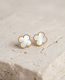 Серьги гвоздики клевер 72462310\718