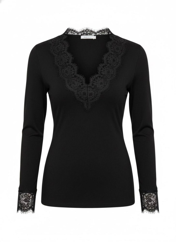 Лонгслив с кружевом 72461288\15