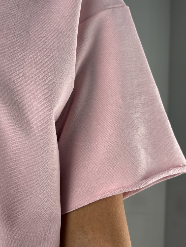 Футболка укороченная oversize, (футер 2х нитка) SHOPDAANNA 72453792\447