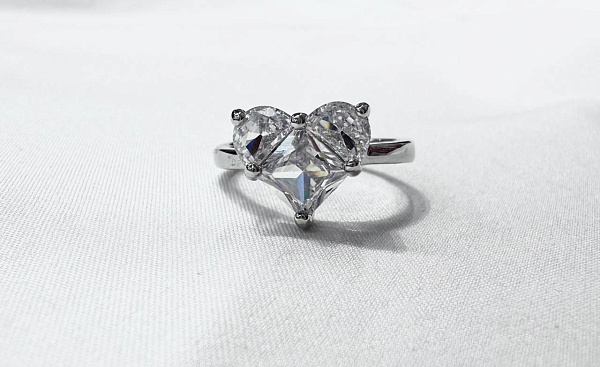 Кольцо с сердечком 72462253\448