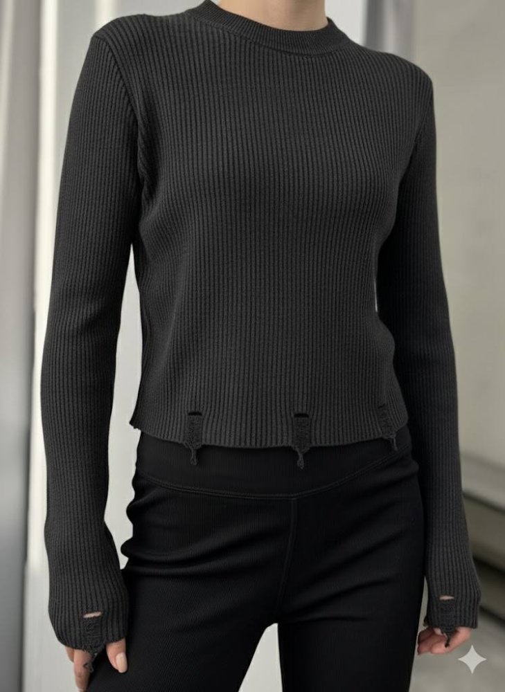 Джемпер с рваностями 72460677\15