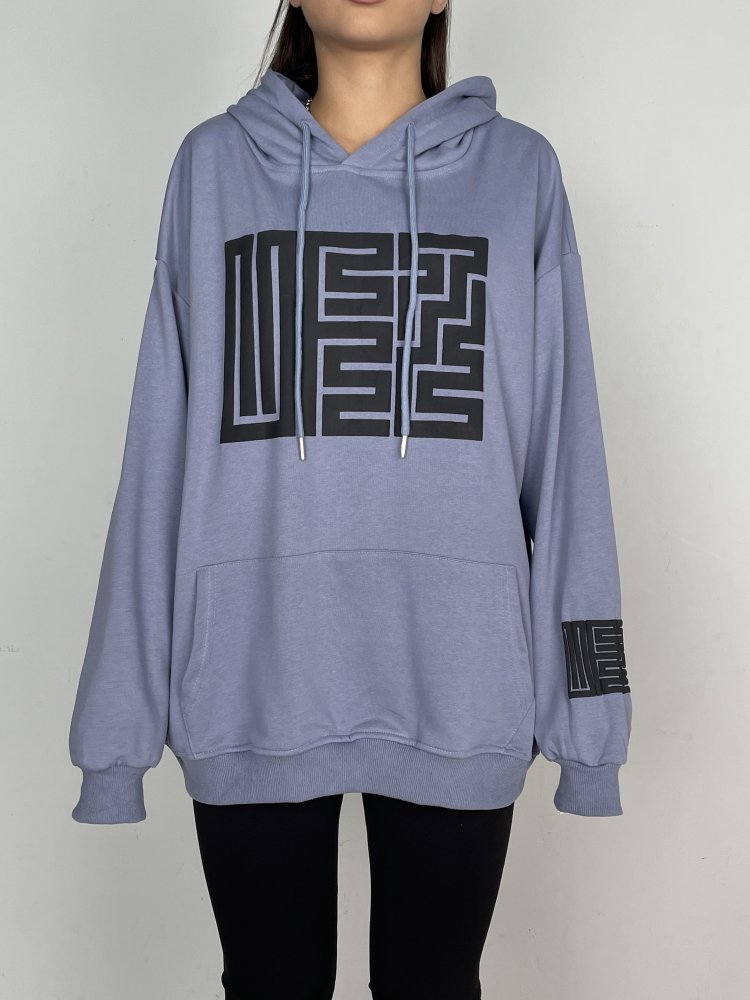 Худи с принтом (футер 2х нитка) 72454481\63