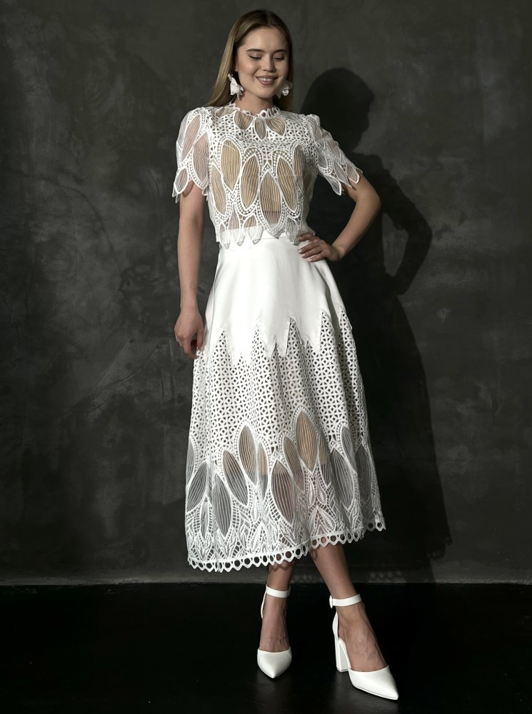 Костюм с юбкой (кружево) Exclusive 72452581\25